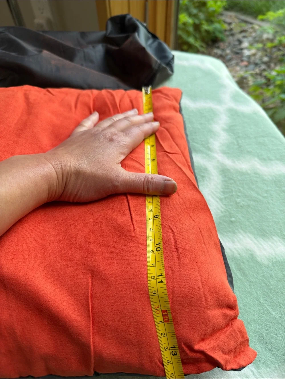 NWT Wise Owl Outfitters The Snoozy Camp Pillow Medium Size - Rust and Gray